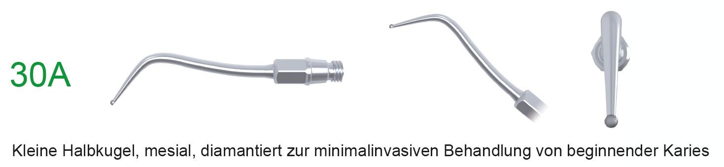 30A Ultraschallspitze Halbkugel diamantiert zur minimalinvasiven Kariesentfernung - mesial - Image 2